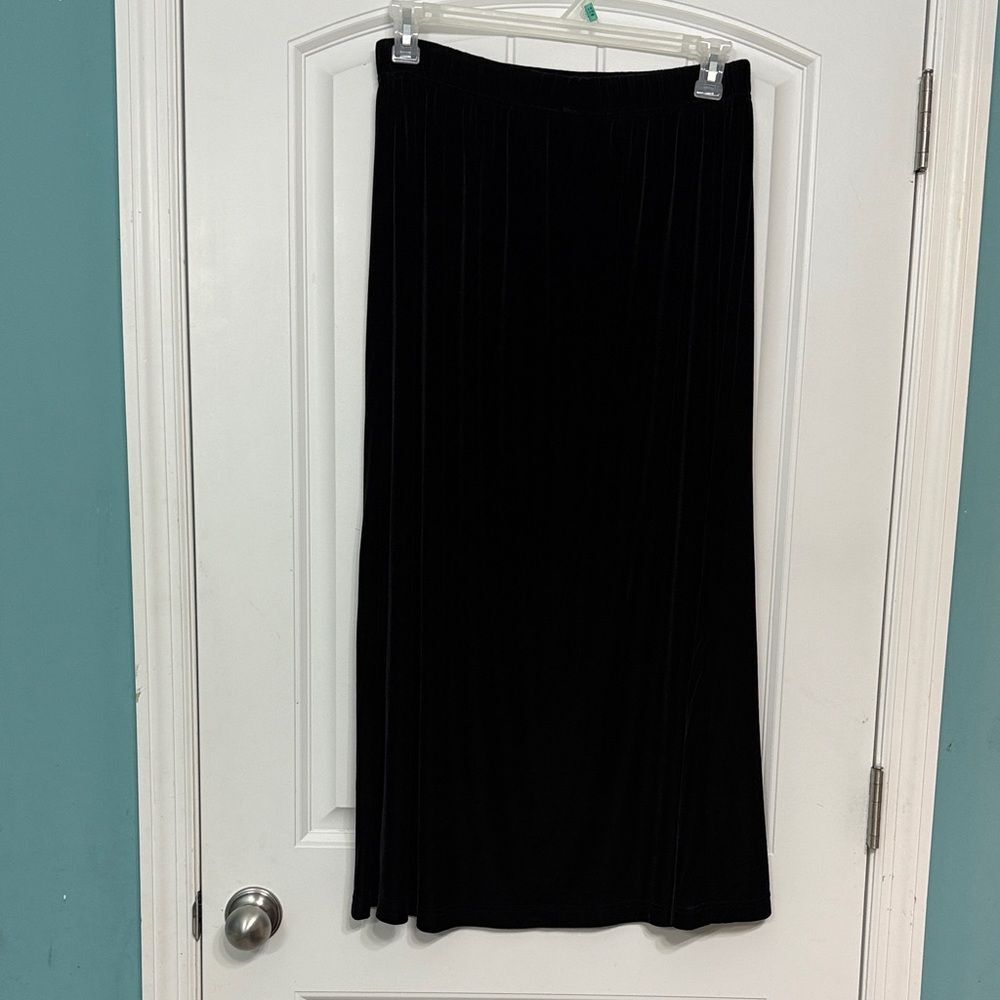 Black Velvet Women's Maxi Skirt Whimsigoth Witchy Vintage